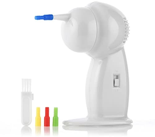 Ohrenreiniger Ohrenschmalz Entferner Elektrische mit Absaugung Ohrreiniger für Erwachsene und Kinder Ohrenschmalzentferner Entferner mit 5 Entfernbaren Silikon Aufsatzen Sicherer und Weicher