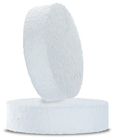 KLIMAS® 100 Stück EPS Styropor Abdeckkappen Rondelle Ø 67 mm Weiß Dicke 17 mm | Styropor-Scheibe Für Dämmstoffdübel Tellerdübel Fassadendämmung Wärmedämmung Fassade | Zubehör Für Dämmung im WDVS