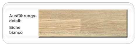 expendio Wangentisch Kosta XL Ausziehtisch Esstisch Variantenauswahl Massivholztisch Esszimmertisch Wohnzimmertisch, Holzart:Eiche Bianco geölt, Größe:130(180) x 90 cm