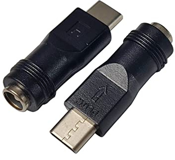 SHANFEILU Adattatore da USB C a DCPower Tipo C USB maschio a DC5,5 x 2,1 mm femmina, 2 pezzi | Connettore DC5521 Femmina a Tipo C Maschio Adattatore di Carica per Laptop PC Smart Phone