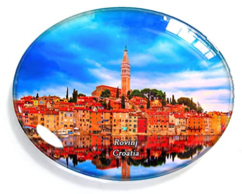 Rovinj Kroatien Magnet Kühlschrank Gefrierschrank Magnet Aufkleber Souvenir Dekorationen Oval Kristall Magnet Küche Whiteboard
