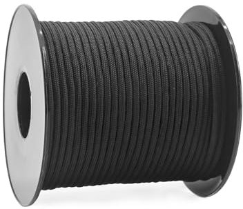 NewDoar Paracord 3mm Reepschnüre 30M/90M/150M Rolle Taktische Schnur Seil 250KG/550lbs Zugfestigkeit 7 Kerne Polyester Versorgungskabel für Outdoor Heimwerken Basteln Camping Gartenarbeit-30M/100FT