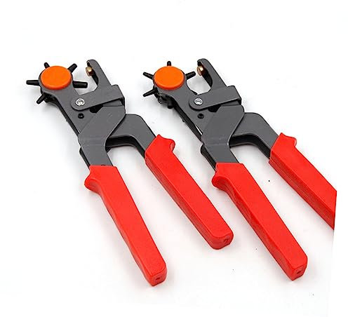 Lurrose Bandstanzwerkzeug Lochzange für Ledergürtel Locher aus Metall Bausätze Stichworte multifunktionswerkzeug Piercing-Set Gürtellocher umlaufender Stanzsatz Lederwaren Suite rotieren