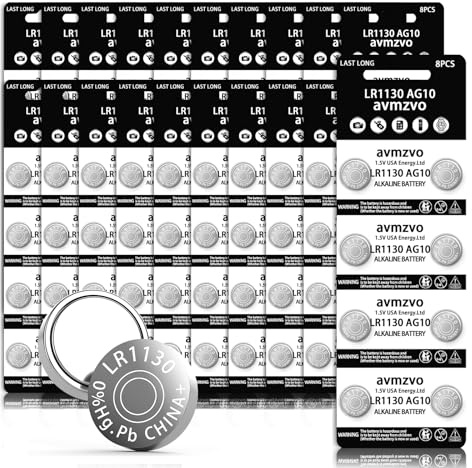 LR1130 Batterien Knopfzellen AG10 LR 1130 Batterie 1.5V (160 Stück) LR54 1131 189 Alkaline Knopfzelle Ohne Quecksilber【3 Jahre Garantie】