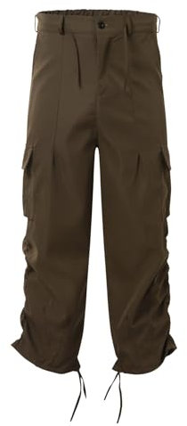 SRZYMJ Jogginghose Herren Mittelalter Hose Herren Sport Hose Herren Lang Stretch Cargohose Herren Trachtenhut Herren Skihose 152 Braun Trekkinghose Sporthose Kurz Mit M