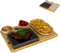 Planche à steak en pierre de lave, plateau de service, planche en bambou avec grill à pierres chaudes, plaque de cuisson à steak, plaque de pierre, barbecue de table