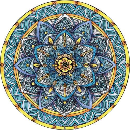 DJHWWD Deko Esszimmer jugendzimmer mädchen Blauer Teppich für Schlafzimmer, Wohnzimmer, bedruckter Teppich, schmutzabweisend und maschinenwaschbar auslegeware Schallschutz Teppich 180X180CM