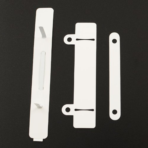 KLEBESHOP24 Abheftmechaniken 4-teilig 150 x 16 mm, 20 Stück | Selbstklebende Heftstreifen für Mappen, Akten und Ordner