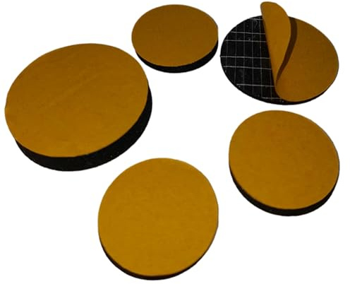 Sponge Neoprene Rubber Disk Adhesive Backed - Size; 74mm Diameter x 1mm Thick