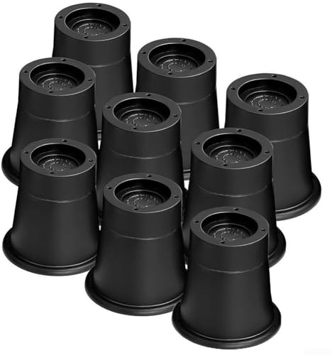YUANGANG Lot de 9 rehausseurs de lit antidérapants pour lit, chaise, canapé, lit, table, machine à laver, protège les sols des rayures et des bosses