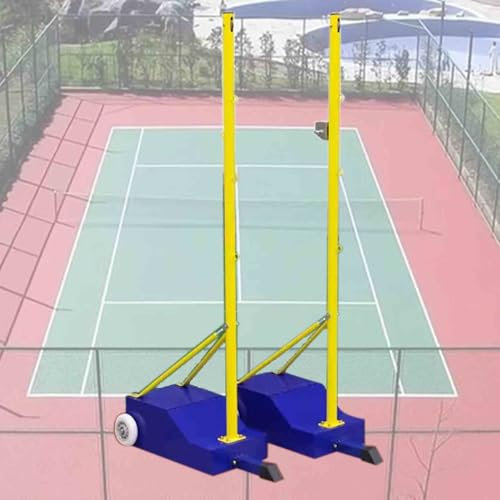 ExoticaBlend Badmintonnetzständer, tragbarer Tennisnetzrahmen, freistehende Volleyballstangen, Freizeitsportnetze Ständer, Sporttrainingsausrüstung,airvolleyballnet