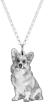 GBTROEY Collana Personalizzata Con Foto Di Cane E Gatto Collana in Argento 925/Rame Con Testo Inciso Regalo Di Gioielli per Le Donne