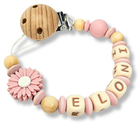 Lovely Personalisiertes Baby Geschenk, Mädchen/Junge, verschiedene Farb-Varianten Daisy (1.Altrosa)