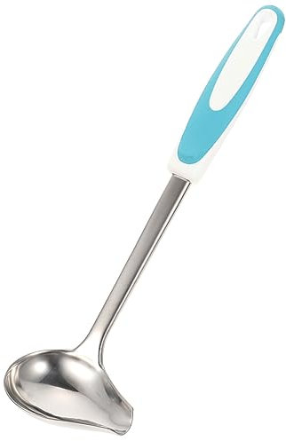 TOPPERFUN Mestolo Per Condimento in Acciaio Inossidabile Con Beccuccio Versatore Cucchiaio Per Salsa Accessorio Da Cucina Per Servire