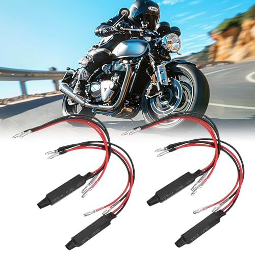 Decoder für Lastwiderstand, LED, Widerstand, Blinker, LED, Motorrad, Blinker, Widerstände, Kabel, 12 V, 10 W, Decoder für Indikator, Lastwiderstand, Adapter, Widerstand, Kontrollleuchte, für Motorrad