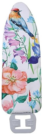 Toddmomy Housse de Table à Repasser 140x50cm Bleu, Couverture Résistante Chaleur en Polyester, Feuille de Protection Molletonnée, Coussin de Rechange pour Repassage Domestique