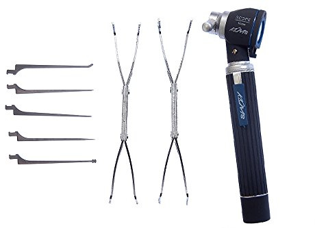 loboo Klom Schlosser-Werkzeuge LED-Schraubenschlüssel für Schlosser, Hakenstifte für professionelle Meisterwerkzeuge, Dietrich-Set