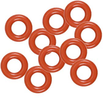 sourcing map Silicone O-Ring, 6mm OD, 3mm ID, 1.5mm Width, VMQ Seal Rings Gasket, Red, Pack of 10