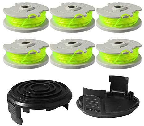chuancheng Rasenmäher Spulenschnur & Spulenabdeckung Zubehör für Worx WA0014 WG168 WG184 WG190 WG191