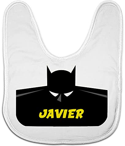 LolaPix Bavoir Bébé. Bavoir Personnalisé au Prénom. Bavoir Super-Héros. Bébé, garçon, fille. Bavoir bébé fermeture velcro. Cadeaux personnalisés. Différentes couleurs. Divers modèles. Chauve souris