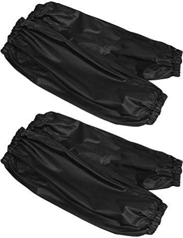 HOMSFOU 2 pares de mangas de trabajo impermeables a prueba de aceite para cocinar mangas de brazo cubiertas