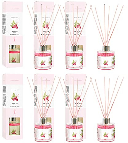 PACK6ABIENDADOR CON AROMA,MIKADO AMBIENTADOR PREMIUM 130ml FRAMBUESA(PLUS HOME)