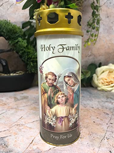 Sacra Famiglia Tomba Candela Antivento Cap Preghiera sulla tomba religiosa inversa