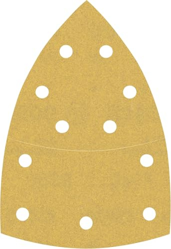 Bosch EXPERT C470 Schleifblatt, 102x62/93mm, K180, 11 Löcher, 50-tlg. | für Farbe auf Holz, Hartholz, Ø 102x62/93 mm, Körnung 180, Professional Zubehör Multischleifer