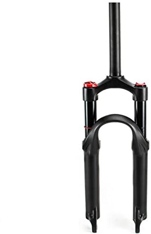 ZECHAO MTB Fahrrad Luft Vorderrad Gabel 20inch,Mountainbike Federgabeln 100mm Reise 1-1/8 Manuelle Sperrung 9 * 100mm Achse Fahrrad Federgabel