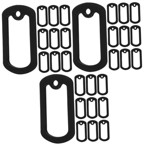 Beaupretty 36 Stk Militärische Schutzhülle Tasche Für Hundemarken Haustier-id-tag-abdeckung Haustier-id-tag- Abdeckung Für Hundemarke Kieselgel Rostfreier Stahl Mann Lizenz