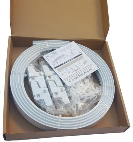 Speedy 3m BENDABLE CURTAIN TRACK For Straight & Bay Window Rail Top or Face Fix - Curtain At Home