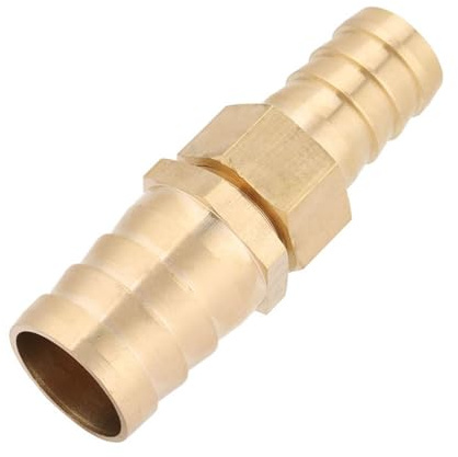 Yctze Schlauch Reduzierstück, Messing Reduzierstück mit Widerhaken, Rohrverbinder, Verbindungsstück, Adapter für Sanitär, Automobil und Industrieanwendungen(19-25mm)