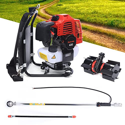 Rückentragbare Benzin Motorsense 2 Takt 4500-8500rpm Profi Freischneider Benzin Rasentrimmer Freischneider Heckenschere