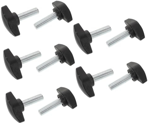 UPKOCH 10pcs Microphone Stand Clip Screws, Mic Clamp Screws Angle Adjustment, Pp and Carbon Steel, Easy to Install for Mic Stand Clamp Mount | Stable Design, Easy to Install and Remove, Microphone Bracket Hardware for Live Sound Use