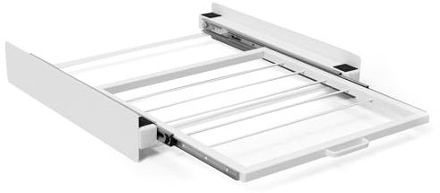 osoltus Universal Verbindungsrahmen Waschmaschine Trockner | Zwischenbau-/Verbindungsrahmen mit Ausziehgestell | Wäsche organisieren mit System