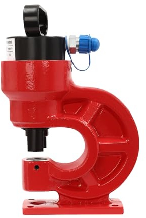 CH-60 Herramienta de perforadora hidráulica, 31T hidráulica Knockout Kit (3/8, 1/2, 5/8, 3/4), punzón perforador para placa de hierro, barra de cobre, aluminio, acero inoxidable (rojo)