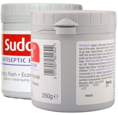 Antiseptische Heilcreme für empfindliche Haut – Schützt vor Windelausschlag, Geeignet für Babys & Erwachsene – 250g Wasserabweisende Hautschutzcreme mit Zink Hautschutzmittel