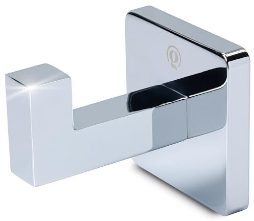 cleangang Edelstahl Hake zum Ankleben, in Silber-farben, Klebehake für Handtuch, Bademantel, Waschlappen, Handtuchhaken Bad, Handtuchhalter Küche, Bademantelhaken, Handtuchhalterung selbstklebend