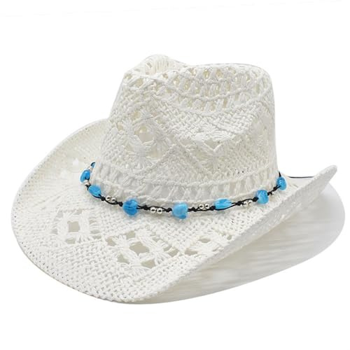 pxjsdwe Sonnenhut Damen Outdoor Breite Krempe Faltbar Fischerhut Wanderhut Sommer Verstellbare Strohhut Strandhut UV-Schutz Sommerhut Leicht Sonnenschutz Strand Hut