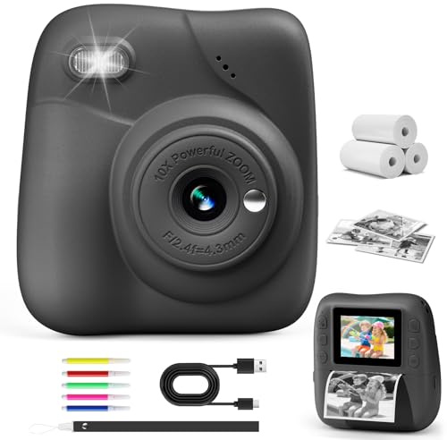 CAMCLID Barnkamera direktbildskamera, 48 MP med 32 GB kort och 1080P HD