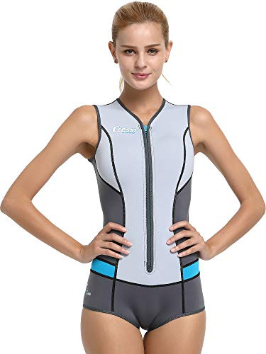 Cressi Idra Neoprene Swimsuit 2mm - Damen Swimming Wetsuit Neopren Badeanzug 2mm Neoprenanzug