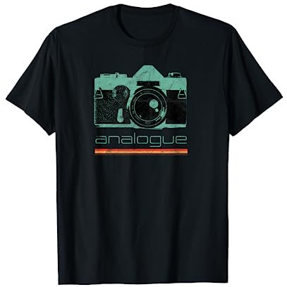 Vintage Photographer Analog SLR Camera Retro Film Lens Photo T-Shirt
