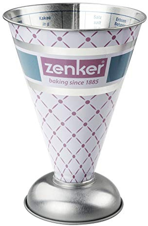 Zenker 27162 Meßbecher, Weißblech, Silber