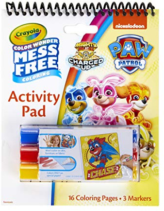 Crayola Color Wonder Paw Patrol Malseiten, sauberes Ausmalen, Geschenk für Kinder, Alter 3, 4, 5, 6, Multi (75-7134)