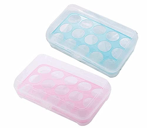 YIDAINLINE Plastique ?ufs Boîte 2 Pièces Boite à ?ufs en Plastique, Rangement Boîte à ?ufs Boîte, Boîte de Rangement pour ?ufs, Plastique Boîte De Stockage D'Oeufs, pour Réfrigérateur