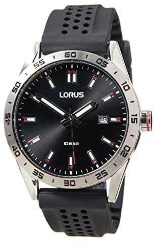 Lorus Men Analog-Digital Quartz Watch with Rubber Strap RH965NX9