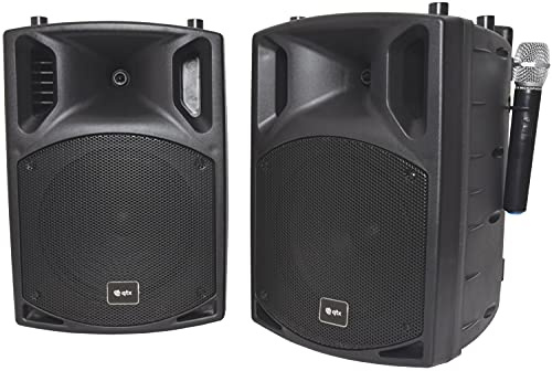 qtx PAV10 Portable PA Set with UHF Mics, Bluetooth & DVD Battery System, (178.869UK)