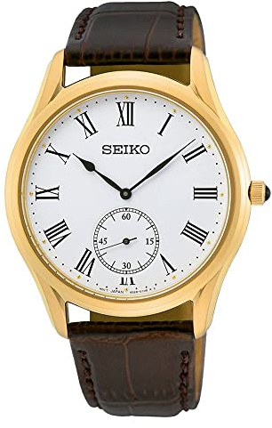 Seiko Herren Analog Quarz Uhr mit Edelstahl Armband SRK047P1