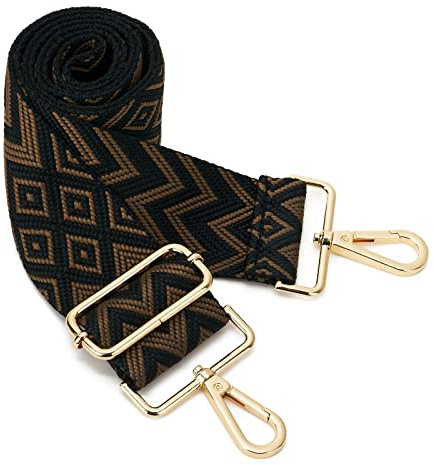 ZOUIQSS Tracolla larga ，Cintura di ricambio regolabile Tracolla per borsa in tela per chitarra a tracolla((5CM) Prismatica9)