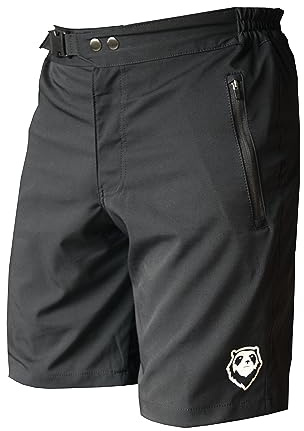Andean Trails, Mountain Bike Shorts, Bicycle Shorts for Men (Medium) Black